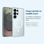 Accessoire ajusté au modèle exact – Coque Silicone Transparente Compatible Magsafe Pour Samsung Galaxy S26 Ultra