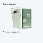 Contenu du colis – Coque Silicone Transparente + 2 Vitres Protection Ecran Pour Google Pixel 7 5G