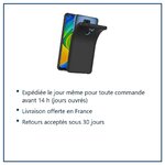 Expédition le jour même, livraison offerte, retours sous 30 jours – Coque Silicone Couleur Noir Pour Xiaomi Redmi Note 9