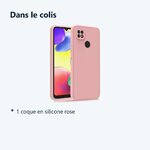 Contenu du colis – Coque Pour Xiaomi Redmi 10A Silicone Rose
