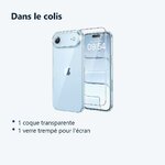 Contenu du colis – Coque Silicone Transparente + Verre Trempe Pour iPhone 17 Air