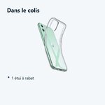 Contenu du colis – Coque Silicone pour iPhone 11 Etui de Protection Transparent Antichoc