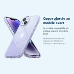 Accessoire ajusté au modèle exact – Coque Silicone Transparente Pour Apple iPhone 14 Plus