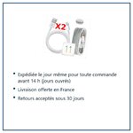 Expédition le jour même, livraison offerte, retours sous 30 jours – X2 Cable Usb pour Iphone 6 /6S / 6Plus / 6SPlus PACK X2