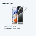 Contenu du colis – Coque Silicone Transparente Angles Renforces + Verre Trempe Pour Samsung Galaxy A14 4G / 5G