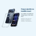 Accessoire ajusté au modèle exact – Coque Transparente Antichoc Angles Renforcés pour Apple iPhone 17 Pro Max + 2 Verres Trem