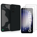 coque-noir-silicone-verre-trempe-x2-samsung-s23-plus-little-boutik