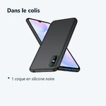 Contenu du colis – Coque Silicone Noir Pour Xiaomi Redmi 9A