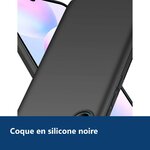 Vue de détail – Coque Silicone Noir Pour Xiaomi Redmi 9A