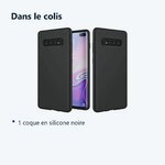Contenu du colis – Coque Silicone Pour Samsung S10 Couleur Noir Haute Protection