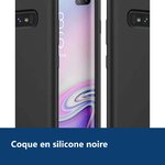 Vue de détail – Coque Silicone Pour Samsung S10 Couleur Noir Haute Protection