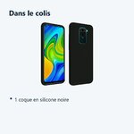 Contenu du colis – Coque Silicone Couleur Noir Pour Xiaomi Redmi Note 9S / Redmi Note 9 Pro
