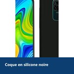 Vue de détail – Coque Silicone Couleur Noir Pour Xiaomi Redmi Note 9S / Redmi Note 9 Pro