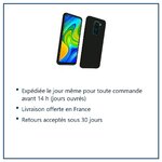 Expédition le jour même, livraison offerte, retours sous 30 jours – Coque Silicone Couleur Noir Pour Xiaomi Redmi Note 9S / R