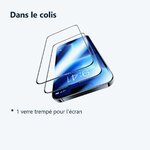 Contenu du colis – Verre Trempé pour iPhone 13 Pro Max (6,7 pouces) [Pack 2] Film Vitre Protection Ecran