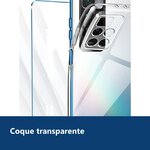 Vue de détail – Coque Silicone Transparente + 2 Verres Trempes Pour Xiaomi Redmi 10