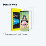 Contenu du colis – Verres Trempes X3 Pour Samsung Galaxy A56 5G