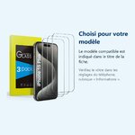 Accessoire ajusté au modèle exact – Verres Trempes X3 Pour iPhone 15 Plus