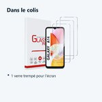 Contenu du colis – Verre Trempé pour Samsung Galaxy A14 4G/5G (6,6 pouces) [Pack 3] Film Vitre Protection Ecran