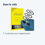 Contenu du colis – Verres Protection Camera Arriere X3 Pour iPhone 13