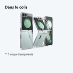 Contenu du colis – Coque Silicone Transparente Pour Samsung Z Flip 5 5G