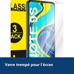Vue de détail – Verres Trempe Haute Resistance Pour Xiaomi Redmi Note 9S /9 Pro / 9 Pro Max Pack X3 Protection Ecran
