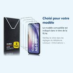 Accessoire ajusté au modèle exact – Verre Trempé pour Samsung Galaxy A54 5G (6,4 pouces) [Pack 3] Film Vitre Protection Ecran