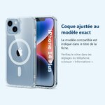 Accessoire ajusté au modèle exact – Coque Silicone Transparente Compatible Magsafe Pour iPhone 14 Plus