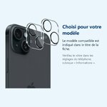 Accessoire ajusté au modèle exact – Verres Protection Camera Arriere X2 Pour iPhone 15