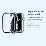Accessoire ajusté au modèle exact – Coque de protection rigide pour Apple Watch 41mm Couleur Transparent
