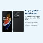 Accessoire ajusté au modèle exact – Coque Silicone Couleur Noire Pour Oppo Reno 8 5G