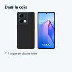 Contenu du colis – Coque Silicone Couleur Noire Pour Oppo Reno 8 Pro 5G