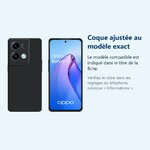 Accessoire ajusté au modèle exact – Coque Silicone Couleur Noire Pour Oppo Reno 8 Pro 5G