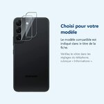 Accessoire ajusté au modèle exact – Verres Protection Camera Arriere Transparent X2 Pour Samsung Galaxy S22