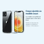 Accessoire ajusté au modèle exact – Coque Silicone Transparente Angles Renforces Pour iPhone 13 Pro