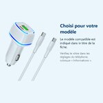 Accessoire ajusté au modèle exact – Chargeur voiture USB + Type C - QC 3.0 PD 20W 3A pour Xiaomi / Oppo / Realme / Vivo