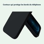 Contour qui protège les bords – Coque Silicone Noire Pour iPhone 13 Pro