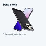 Contenu du colis – Coque en Carbone Noir Pour iPhone 14 Pro Max