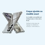 Accessoire ajusté au modèle exact – Coque Pour Samsung Galaxy S24 Ultra Silicone Transparente Angles Renforces