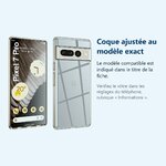 Accessoire ajusté au modèle exact – Coque Silicone Transparente Pour Google Pixel 7 Pro 5G
