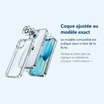 Accessoire ajusté au modèle exact – Coque Silicone Transparente + Verres Trempes et Protections Camera Arriere X2 Pour iPhone