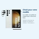Accessoire ajusté au modèle exact – Verre Trempe et Protection Camera Arriere Pour Samsung Galaxy S23 Ultra