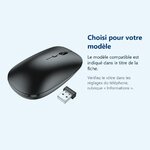 Accessoire ajusté au modèle exact – Souris optique sans fil Noire 2,4G DPI 1600