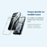 Accessoire ajusté au modèle exact – Coque Silicone Transparente + Verres Trempes et Protections Camera Arriere Transparent X2