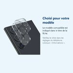 Accessoire ajusté au modèle exact – Verres Protection Camera Arriere Transparent X2 Pour Samsung Galaxy S23 Plus