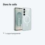 Contenu du colis – Coque de Protection Transparente Compatible Magsafe Pour Samsung S25