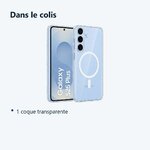 Contenu du colis – Coque de Protection Transparente Compatible Magsafe Pour Samsung S25 Plus