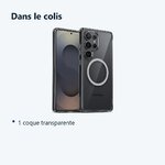 Contenu du colis – Coque de Protection Transparente Compatible Magsafe Pour Samsung S25 Ultra