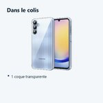 Contenu du colis – Coque Silicone Transparente Pour Samsung Galaxy A25 5G