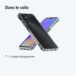Contenu du colis – Coque Pour Samsung Galaxy A05S 4G Silicone Transparente Angles Renforces